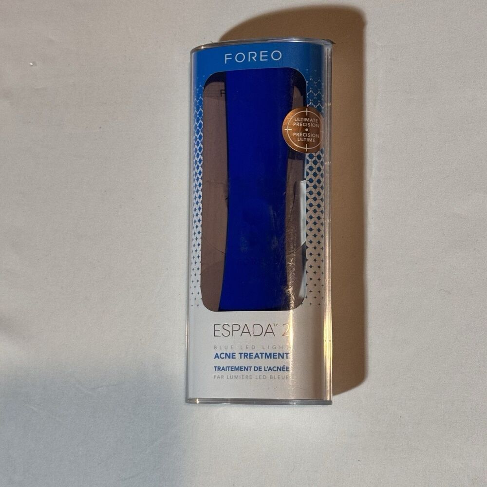 FOREO ESPADA 2 Blue LED Light Acne Remover Treatment Device Silicone Waterproof